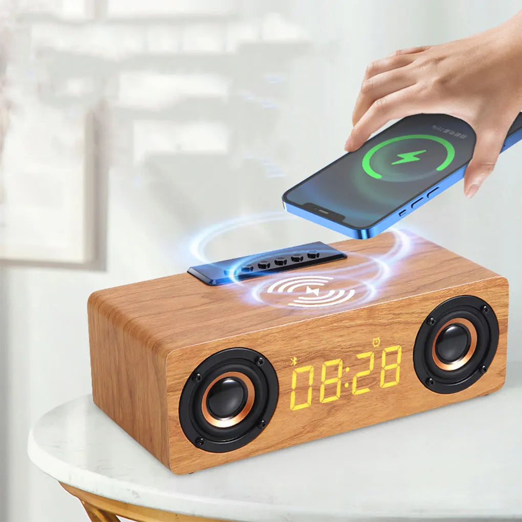 Wireless Bluetooth Speaker with Digital Clock