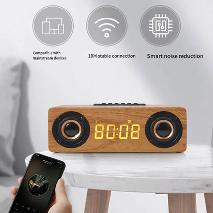 Wireless Bluetooth Speaker with Digital Clock