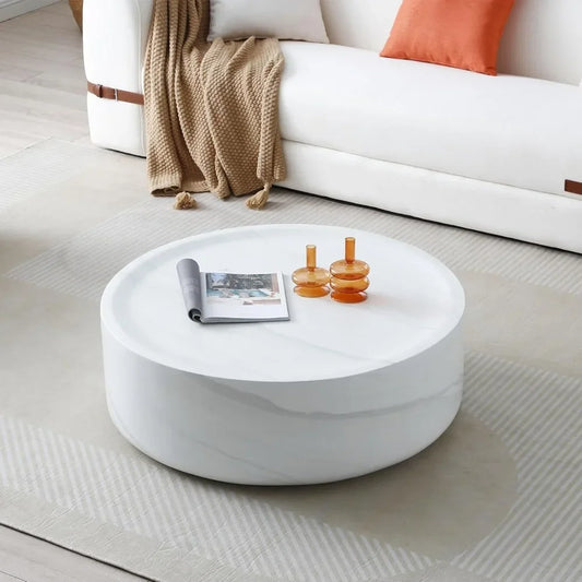 Large Round Marble Coffee Table