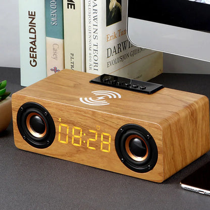 Wireless Bluetooth Speaker with Digital Clock