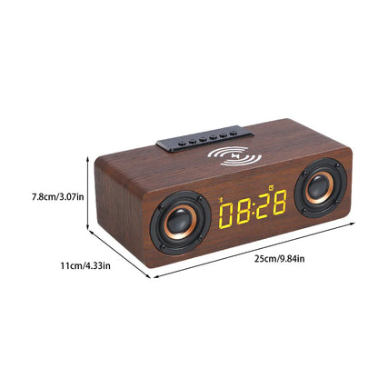 Wireless Bluetooth Speaker with Digital Clock