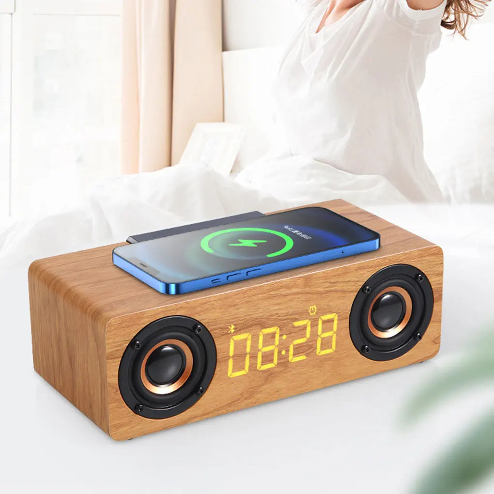 Wireless Bluetooth Speaker with Digital Clock