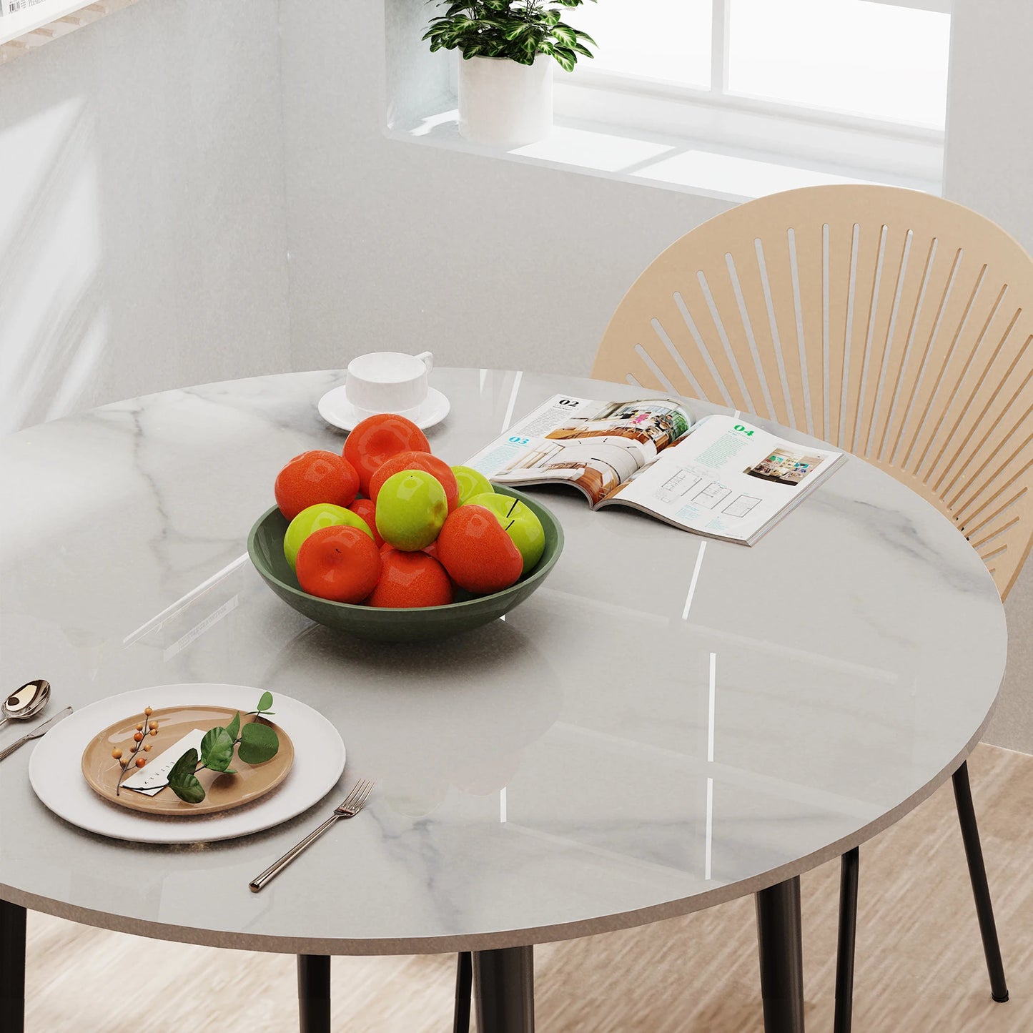 Round Sintered Stone Dining Table