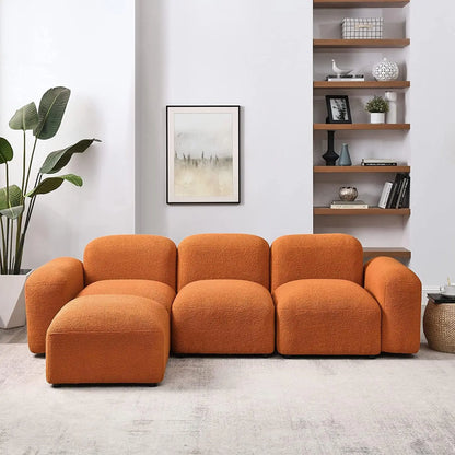 L-Shaped Convertible Sleeper Sofa