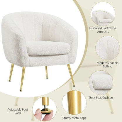 Modern Cozy Fabric Accent Chair