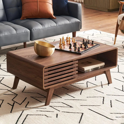 Mid-Century Modern Wooden Coffee Table