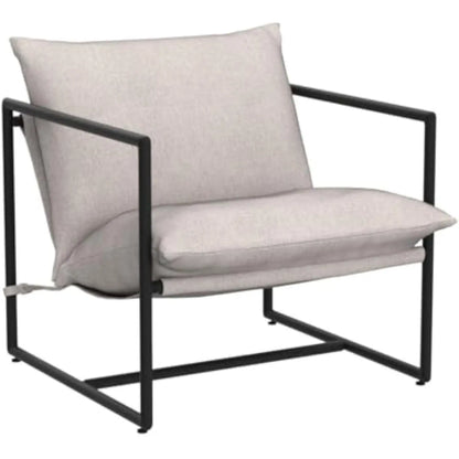 Modern Sling Accent Chair with Metal Frame