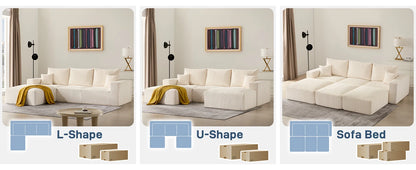 Modern Sleeper Sectional Sofa